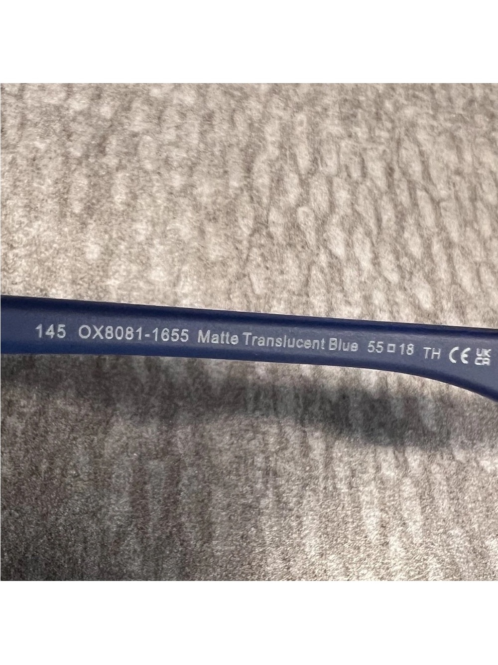 OAKLEY PLANK 2.0 OX8081-1655 Matte Translucent Blue Eyeglasses Frame 145-55-18 - Picture 8 of 12